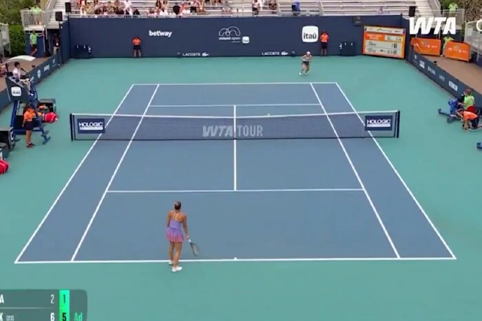 WTA uznała najlepszy serwis marca Martyny Kostiuk w meczu z Rosjanką Blinkową