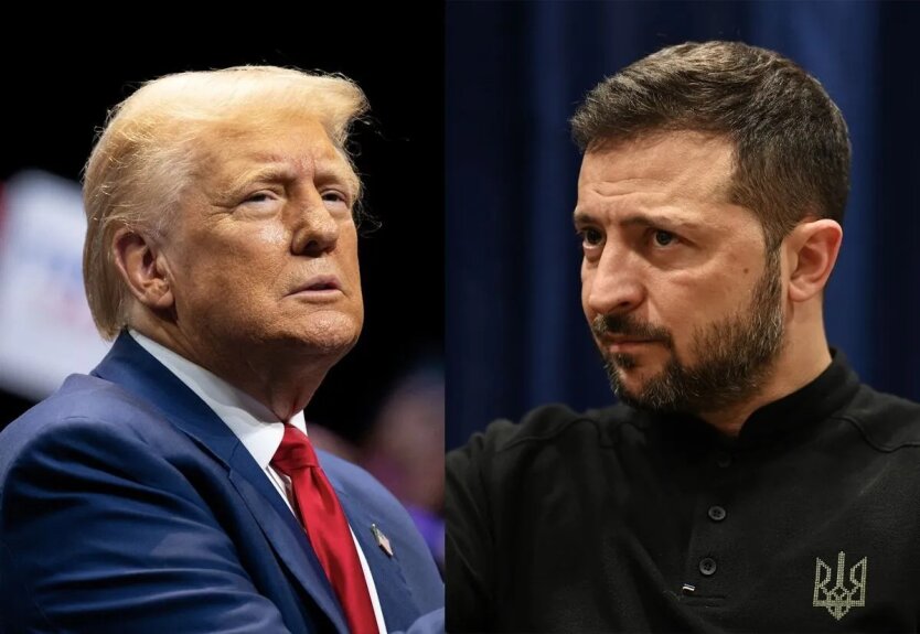 Zelensky and Trump at the meeting